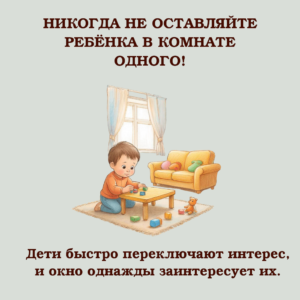 ❗ Памятка по профилактике выпадения детей из окон❗